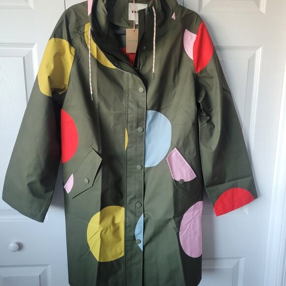 NWT BODEN WELLS Spot Waterproof Coat Size 14R - Picture 8 of 8